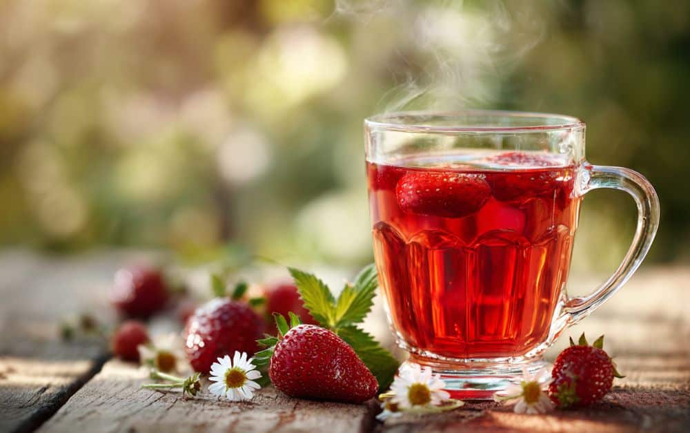 Erdbeertee