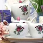 Teegeschirr mit Dekor Ostfriesische Rose - Foto von Friesland Porzellanfabrik